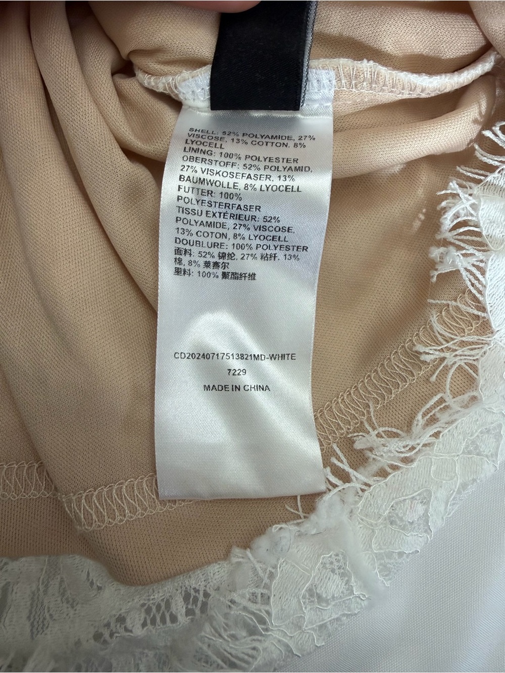 Cider Strapless Lace Mini Dress in Ivory - Picture 16 of 16